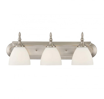 Herndon 3-Light Bathroom Vanity Light in Satin Nickel (128|8-1007-3-SN)