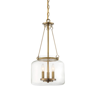 Akron 3-Light Pendant in Warm Brass (128|7-9006-3-322)