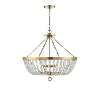Bergamo 6-Light Pendant in Warm Brass (128|7-2852-6-322)