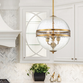 Stirling 3-Light Pendant in Warm Brass (128|7-200-3-322)
