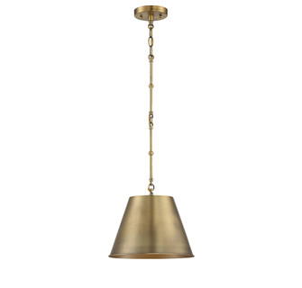 Alden 1-Light Pendant in Warm Brass (128|7-132-1-322)