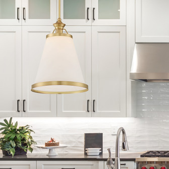 Ashmont 1-Light Pendant in Warm Brass Lustre (128|7-130-1-63)