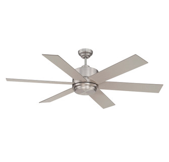 Velocity 60'' 2-Light Outdoor Ceiling Fan in Satin Nickel (128|60-820-6SV-SN)
