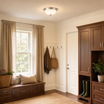 2-Light Ceiling Light in Satin Nickel (128|6-780-13-SN)