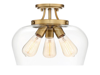 Octave 3-Light Ceiling Light in Warm Brass (128|6-4035-3-322)