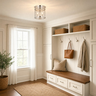 Penrose 3-Light Ceiling Light in Polished Nickel (128|6-1043-3-109)