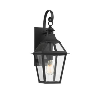 Jackson 1-Light Outdoor Wall Lantern in Matte Black with Gold Highlights (128|5-721-153)