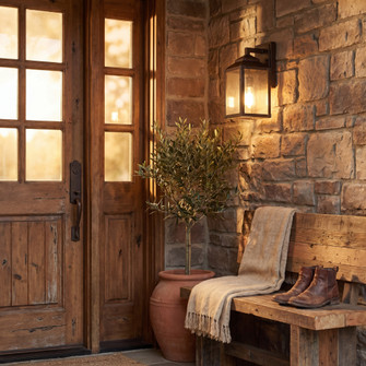 Brennan 1-Light Outdoor Wall Lantern in English Bronze with Gold (128|5-340-213)