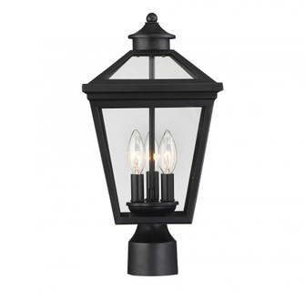 Ellijay 3-Light Outdoor Post Lantern in Black (128|5-147-BK)