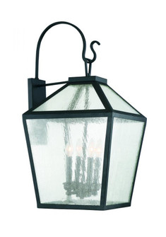 Woodstock 4-Light Outdoor Wall Lantern in Black (128|5-102-BK)