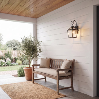 Woodstock 1-Light Outdoor Wall Lantern in Black (128|5-100-BK)