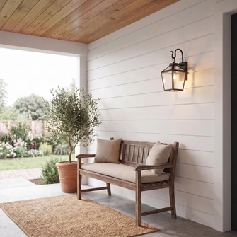 Woodstock 1-Light Outdoor Wall Lantern in Black (128|5-100-BK)