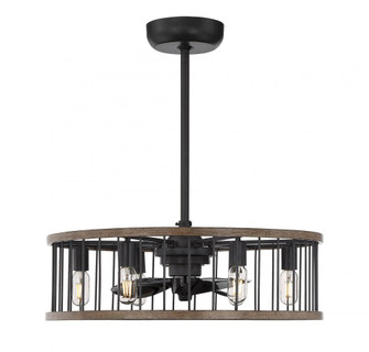 Kona 6-Light Fan D'Lier in Sapele (128|26-9472-FD-133)