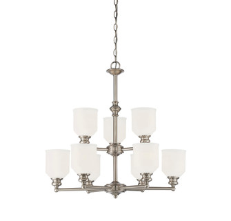Melrose 9-Light Chandelier in Satin Nickel (128|1-6838-9-SN)
