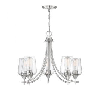 Octave 5-Light Chandelier in Satin Nickel (128|1-4032-5-SN)
