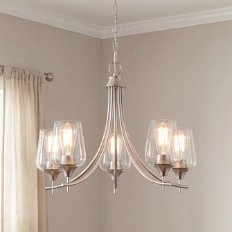 Octave 5-Light Chandelier in Satin Nickel (128|1-4032-5-SN)