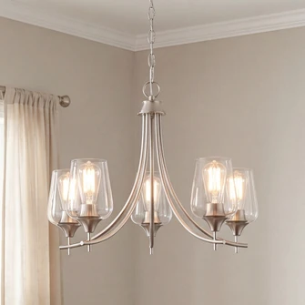 Octave 5-Light Chandelier in Satin Nickel (128|1-4032-5-SN)