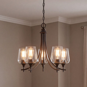 Octave 5-Light Chandelier in English Bronze (128|1-4032-5-13)