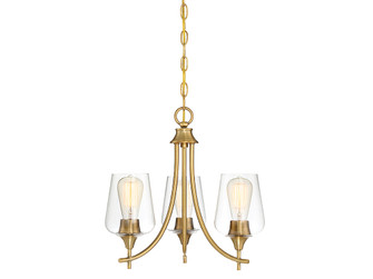 Octave 3-light Chandelier In Warm Brass (128|1-4031-3-322)