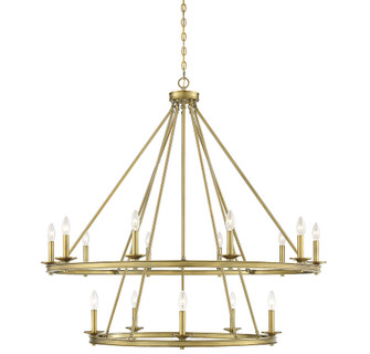 Middleton 15-Light Chandelier in Warm Brass (128|1-312-15-322)
