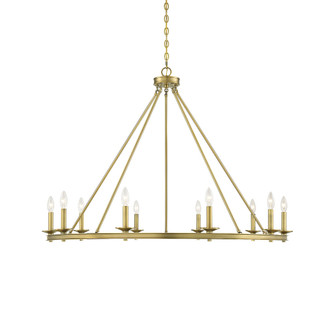 Middleton 10-Light Chandelier in Warm Brass (128|1-310-10-322)