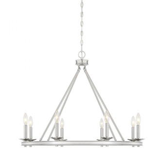 Middleton 8-Light Chandelier in Satin Nickel (128|1-308-8-SN)