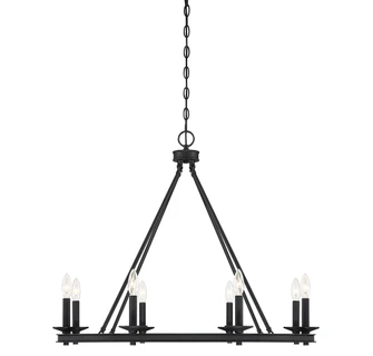 Middleton 8-Light Chandelier in Matte Black (128|1-308-8-89)