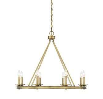Middleton 8-Light Chandelier in Warm Brass (128|1-308-8-322)
