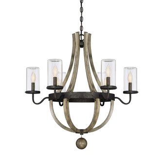 Eden 6-Light Outdoor Chandelier in Weathervane (128|1-2100-6-70)