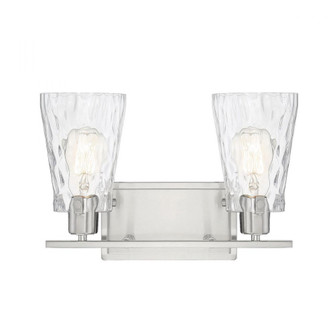 Vaughan 2-Light Bathroom Vanity Light in Satin Nickel (128|8-4508-2-SN)