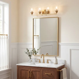 Hampton 4-Light Bathroom Vanity Light in Warm Brass (128|8-1972-4-322)