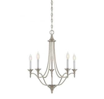 Herndon 5-Light Chandelier in Satin Nickel (128|1-1008-5-SN)