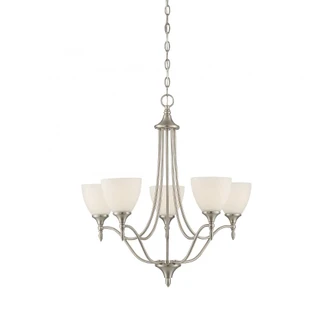 Herndon 5-Light Chandelier in Satin Nickel (128|1-1001-5-SN)