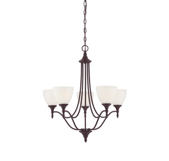 Herndon 5-Light Chandelier in English Bronze (128|1-1001-5-13)