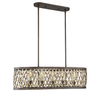 Sandoval 5-light Linear Chandelier In Fiesta Bronze (128|1-0801-5-124)
