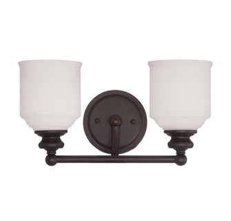 Melrose 2-Light Bathroom Vanity Light in English Bronze (128|8-6836-2-13)
