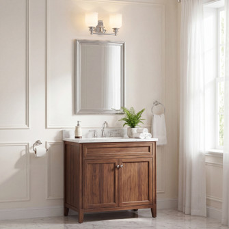 Melrose 2-Light Bathroom Vanity Light in Polished Chrome (128|8-6836-2-11)