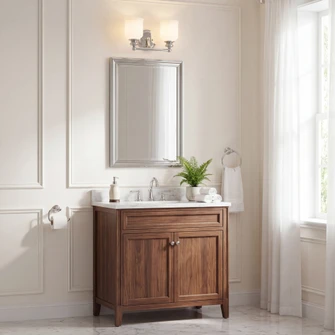 Melrose 2-Light Bathroom Vanity Light in Polished Chrome (128|8-6836-2-11)
