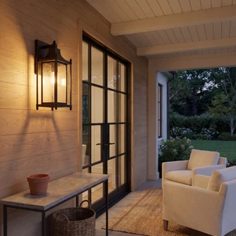 Dunnmore 1-Light Outdoor Wall Lantern in Black (128|5-3451-BK)
