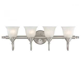 Brunswick 4-Light Bathroom Vanity Light in Satin Nickel (128|8-1062-4-SN)