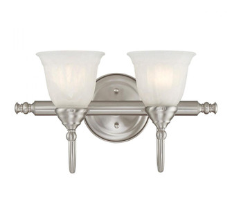 Brunswick 2-Light Bathroom Vanity Light in Satin Nickel (128|8-1062-2-SN)