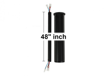 48'' Minimalist Downrod in Matte Black (6|DRM48BK)