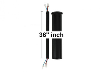 36'' Minimalist Downrod in Matte Black (6|DRM36BK)