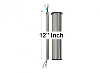 12'' Minimalist Downrod in Brushed Steel (6|DRM12BS)