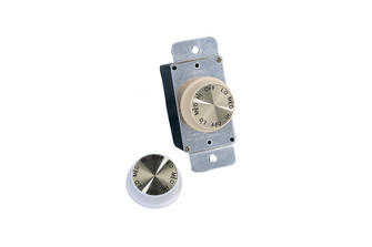 3 Speed Rotary Wall Control in Ivory and White (6|ESWC-1)
