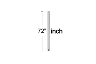 72'' Downrod in White (6|DR72WH)