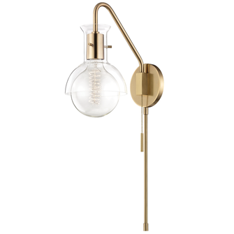 Riley Plug-In Sconce (6939|HL111101G-AGB)
