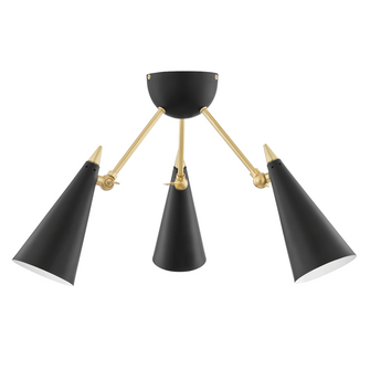 Moxie Semi Flush (6939|H441603-AGB/BK)
