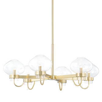 6 Light Chandelier (6939|H408806-AGB)