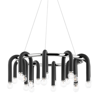 Whit Chandelier (6939|H382820-PN/BK)